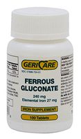 Ferrous Gluconate - 240 Milligram - Bottle of 100