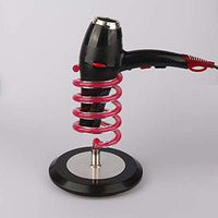 LIUCS Table Hairdryer Holder Acrylic Spiral Pen Design Office Organizer Rack Salon Beauty Hairdressing Barber Accessory Tool, Pink