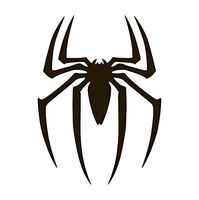 Spider Man Vinyl Sticker Decals for Car Bumper Window MacBook pro Laptop iPad iPhone (6" x 4.4", Black)