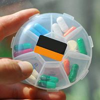 Ladiy 7 Day Mini Weekly Tablet Pill Medicine Box Holder Storage Organizer Case Pill Cases