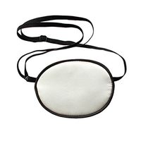 Linshing-Natural Silk Eye Patch for Adults' or Children's Amblyopia Strabismus Astigmatism Training Eye Mask (Children, White)