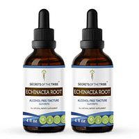 Echinacea Root Tincture Alcohol-Free Extract, Responsibly farmed Organic Echinacea Echinacea Purpurea Immune System Health 2x4 OZ