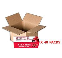 Collagen Vita Jelly Boosts Natural Skin Growth Elasticity and Revitalization (Pomegranate - Red Vinegar) 14000mg x 48 Packs