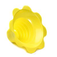 Small Shaved Ice Sno Cone Flower Cups (4 OZ) 1000 Count Yellow