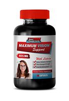 Vision Vitamins with Lutein - Maximum Vision Support 925MG - with Lutein - Lutein and Bilberry Supplements - 1 Bottle 60 Capsules