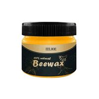 Wood Seasoning Beewax For Wood Furniture Natural Non Toxic Unscented Furniture Care Beeswax Protect and Enhance The Shine(5 bottles) (Bring two rags)