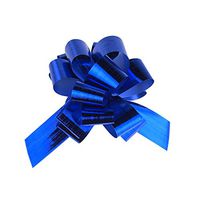 Metallic Pull Bows for Gift-Wrapping, 2-Piece (Small, Royal Blue)