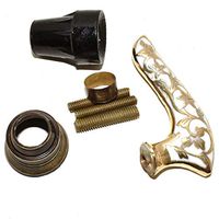 Nautical World Handmade White Designer Brass Handle Wooden Walking Cane Stick Vintage Victoria, Affordable Gift Decorative Walking Cane Fashion Statement for Men/Women/Seniors/Grandparents! Item