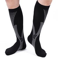 Sports Compression Socks (1 Pair, 20-30mmHg) for Men & Women Best Recovery Performance Stockings for Running, Medical, Athletic, Varicose Veins, Travel, Relief Shin Splints, Nursing (X-Large, Black)