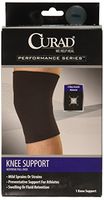 Curad Neoprene Pull-Over Knee Support with Closed Patella Design, Small