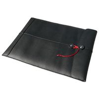 Civilian Manila Leather Laptop Sleeve for 13-Inch MacBook Air and MacBook Pro, Black