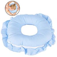 Massage Pillow, Polyester + Pearl Cotton Rest Cushion Massage Hollowed Pillow Nap Which Widely Used for Car Cushions And Pillows etc (Blue)