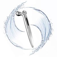 Thin Face Massage 3D Roller-Skin Facial Wrinkle Remover Beauty Tool (Mini Massager Body Face Lift Slimming Skin Tight Breast Enhancing) 1-Pack (silvery)