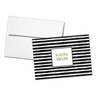 Kappa Delta Striped Notecards(6)