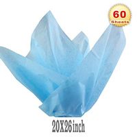 PMLAND Premium Quality Gift Wrap Tissue Paper - Aqua Blue - 20 Inches x 26 Inches 60 Sheets