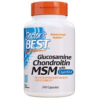 Doctor's Best Glucosamine Chondroitin Msm with OptiMSM Capsules, Supports Healthy Joint Structure, Function & Comfort, Non-GMO, Gluten Free, Soy Free, 240 Count (Pack of 1)