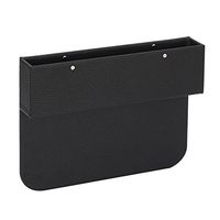 Besplore Car Seat Gap Pocket,Console Side Pocket,Car Seat Gap Filler,Car Interior Accessories,PU Leather,Black,2PCS.