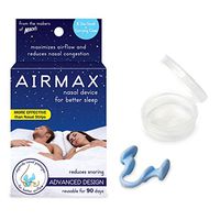 AIRMAX Nasal Dilator for Better Sleep - Natural, Comfortable, Anti Snoring Device, Snoring Solution for Maximum Airflow and Easier Breathing (Small - Blue)