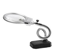 High Definition Metal Magnifier Base Movable Hose Electronic Circuit Board Maintenance Cross-Stitch Desktop Magnifying Glass