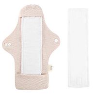 Organic Cotton Menstrual Pads, Water Proof Cloth Panty Liner Reusable Absobancy Absorbent Sanitary Napkins(# 2)