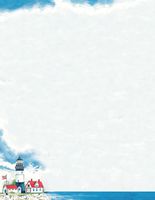 Masterpiece Coastal Lighthouse Letterhead - 8.5 x 11 - 100 Sheets