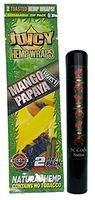 Herb Airtight Tube Pocket Protector with Juicy Jay's Mango Papaya Hemp Wraps 1 Count DC Crafts Nation- Tiki Man