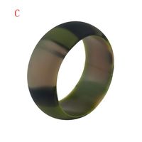 Coedfa Silicone Rings for Men and Women Wedding Ring Rubber Wedding Bands for Men & Women - Skin Safe, Soft, Comfortable (C, 8)