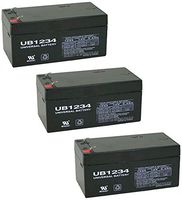 Universal Power Group 12V 3.4Ah UB1234 BP3-12 ES3-12 PW1203 Battery - 3 Pack