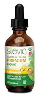 Lemonade Stevia Drops Liquid Sweet Leaf 100% Natural and Organic Sugar Substitute with Pure Sweetener Extract Stevia Glycerite PerfectDrinking and Cooking Recipe with Low Calorie Diet (1oz)