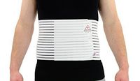 ITA-MED Men’s Breathable Abdominal/Back Support Binder AB-208: White X-Large
