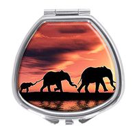 Udoosun Elephants Decorative Boxes Pill Box Silver Single Compartment Pocket Purse Travel Pill Case Medicine Tablet Holder Wallet