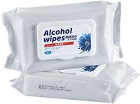 75% Alcohol Wipes (50pcs/Pack) - Large Soft Wet Wipes for All-Purpose Cleaning