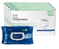 McKesson Ultra Absorbent Pull-Up Underwear XX-Large, Case of 48 - Plus 1 Pack 100 Wipes