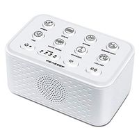 PEAKEEP Nature Sounds White Noise Sleep Sound Machine with USB Charging Port and Earphone Jack, Dual Power Supply with Electronic AC Adapter or Battery Operated