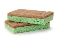 MartiniSPA Non-Scratch Kitchen Sponges - Eco-Friendly, Multi-Surface Scrub Sponge - Dual Sided, Natural Cellulose, w/Gentle Sisal for Cleaning & Dishes - Plant Based, Biodegradable - 2 Pack, 4 Units