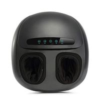 ZSJ Shiatsu Foot Massager Machine with Heat, Deep Kneading Therapy, Air Compression, Relieve Foot Pain from Plantar Fasciitis, Improve Blood Circulation (Color : Black)