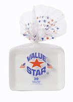 Value Star Foam Charola Tray 6 x 8 12 Packs of 30 Trays