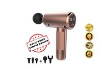 AOB Pro Deep Tissue Percussion Muscle Massage Gun, Quiet, Brushless Motor (Rosegold)