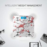 Bluetooth Scale Cherry Sakura Seamless Pattern Digital Body Analyzer Scale Body Fat Composition Monitor Analyzer with Smartphone App for Body Management-396lbs