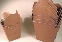 Brown Craft Chinese Take-Out (Favor) Boxes - 100 Count