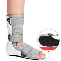 PHASFBJ Fracture Walker Boot, Foot Ankle Fracture Boot Brace Ideal for Fractures Post Ligament & Tendon Surgery Ankle Sprains Breathable & Hygienic Brace Fits Both Left and Right Foot,Grayright,S