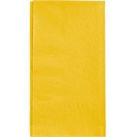 BWS 2-Ply Sunny Yellow Paper Dinner Napkin 15" x 17", Case of 1000