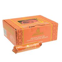 100 Pcs Tabs Instant AL FAKHER Premium Quick Lighting Charcoal Briquets for Hookah Shisha Hooka Pipe Incense Easy Lite Coal 10 Rolls