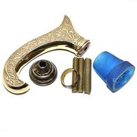 Nautical World Antique Style Designer Brass Handle Victorian Vintage for Wooden Walking Stick, Affordable Gift Decorative Walking Cane Fashion Statement for Men/Women/Seniors/Grandparents! Item