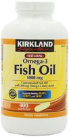 Kirkland Signature Natural Fish Oil Concentrate with Omega-3 Fatty Acids, 400 Softgels, 1000mg , Pack of 3 Kirkland-32