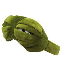 YangYong Sleep Eye Mask, Cotton Blindfold Sleeping Eyemask for Traveling Insomnia with Strap, Cute Funny Comic and Anime Fluff Animal Light Block Mask