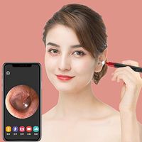 Ear Camera Wireless Otoscope Ear Scope New Upgrade 1080P WiFi Ear Endoscope for Earwax Removal with 6 LEDs, 3-Axis Gyroscope and Temperature Control, Compatible with Android iOS Smartphone and Tablet