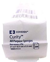 9022 Sponge Versalon Gauze LF NS 2x2" 4Ply Non-Woven 200 Per Pack Part No. 9022 by- Kendall Company by MarbleMed