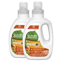 Seventh Generation Concentrated Laundry Detergent, Citrus Valley Scent, (53 Loads Each), 40 Fl Oz, Pack of 2