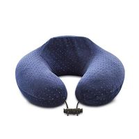 WAOBE u-Shaped Pillow Neck Pillow Slow Rebound Memory Cotton Velvet Jacket Travel Neck Pillow Aircraft Care Neck u-Shaped Neck Pillow Cervical Head Pillow, Blue